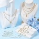 Kit DIY para Colares em Aço Inoxidável 304 Dourado - 10 Correntes + 6 Pendentes Kit DIY para Colares em Aço Inoxidável 304 Dourado - 10 Correntes + 6 Pendentes