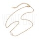 Colar em Aço Inoxidável 304 Dourado com Pendente de Pérola Natural de Água Doce