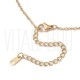 Colar em Aço Inoxidável 304 Dourado com Pendente de Pérola Natural de Água Doce