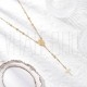 Colar Terço / Rosário Virgem Maria com Cruz 62cm em Aço Inoxidável 304 Dourado Colar Terço / Rosário Virgem Maria com Cruz 62cm em Aço Inoxidável 304 Dourado