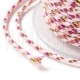 Fio Polycotton Acabamento Metálico 1.5mm - ROSA CLARO MIX Fio Polycotton Acabamento Metálico 1.5mm - ROSA CLARO MIX