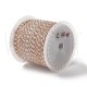 Fio Polycotton Acabamento Metálico 1.5mm - CINZA/ROSA DOURADO Fio Polycotton Acabamento Metálico 1.5mm - CINZA/ROSA DOURADO