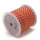 Fio Polycotton Acabamento Metálico 1.5mm - VERMELHO BRANCO / DOURADO Fio Polycotton Acabamento Metálico 1.5mm - VERMELHO BRANCO / DOURADO