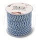 Fio Polycotton Acabamento Metálico 1.5mm - AZUL CLARO DOURADO Fio Polycotton Acabamento Metálico 1.5mm - AZUL CLARO DOURADO