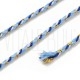 Fio Polycotton Acabamento Metálico 1.5mm - AZUL CLARO DOURADO Fio Polycotton Acabamento Metálico 1.5mm - AZUL CLARO DOURADO