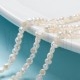 Fio de Pérolas Naturais de Água Doce Nugget 3,5-4,5mm Branco Antigo