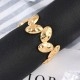 Anel Ajustável Oval em Aço Inoxidável 304 Dourado 10mm