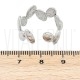 Anel Ajustável Oval em Aço Inoxidável 304 Prateado 10mm