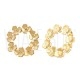 Brincos Flor 34x34,5mm em Aço Inoxidável 304 Dourado Brincos Flor 34x34,5mm em Aço Inoxidável 304 Dourado