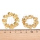 Brincos Flor 34x34,5mm em Aço Inoxidável 304 Dourado Brincos Flor 34x34,5mm em Aço Inoxidável 304 Dourado