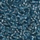 Pack missangão 4mm - Azul Translucido Miolo Prateado
