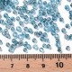 Pack missangão 4mm - Azul Translucido Miolo Prateado