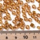 Pack Missangão Dourado Escuro 4mm - Miolo Prateado Pack Missangão Dourado Escuro 4mm - Miolo Prateado