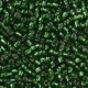 Pack missangão 4mm - Verde Translucido Miolo Prateado