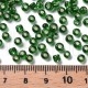 Pack missangão 4mm - Verde Translucido Miolo Prateado