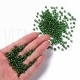 Pack missangão 4mm - Verde Translucido Miolo Prateado