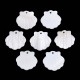 Pendente Concha Vieira Branca 20x21mm em Concha Natural de Água Doce Pendente Concha Vieira Branca 20x21mm em Concha Natural de Água Doce