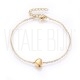 Conjunto Fio Ajustável Elo Oval Achatado 1.5mm - Brincos e Pulseira  - Aço Inoxidável 304 Dourado