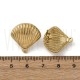 Bases de Brincos Concha em Aço Inoxidável 304 Dourado com Argola 19mm