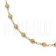 Colar Terço Nossa Senhora com Cruz 60cm em Aço Inoxidável 304 Dourado