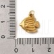 Pendente Peixe em Aço Inoxidável 304 Dourado 12x12,5x4mm para Bijuteria Pendente Peixe em Aço Inoxidável 304 Dourado 12x12,5x4mm para Bijuteria