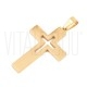 Pendente Cruz Recortada 42,5x28mm em Aço Inoxidável 304 Dourado Pendente Cruz Recortada 42,5x28mm em Aço Inoxidável 304 Dourado