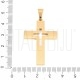 Pendente Cruz Recortada 42,5x28mm em Aço Inoxidável 304 Dourado Pendente Cruz Recortada 42,5x28mm em Aço Inoxidável 304 Dourado