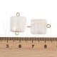 Entremeio Quadrado de Madrepérola Natural 19x12mm com Aço Inoxidável 304 Ouro 18K Entremeio Quadrado de Madrepérola Natural 19x12mm com Aço Inoxidável 304 Ouro 18K