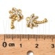 Pendente Palmeira com Zircónias em Aço Inoxidável 304 Dourado 14mm Pendente Palmeira com Zircónias em Aço Inoxidável 304 Dourado 14mm