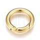Fecho Mosquetão Redondo em Aço Inoxidável Dourado 20,5x3,5mm para Bijuteria