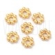Pack 10 Separador/Entremeio AÇO INOX (bead spacer) 5mm furo 1.3mm - DOURADO 