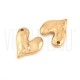 Pendente Coração Irregular 17x16mm  - Aço Inoxidável 304 - Dourado - Ouro18K