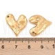 Pendente Coração Irregular 17x16mm  - Aço Inoxidável 304 - Dourado - Ouro18K