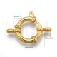 Fecho Marinheiro / Boia Dourado 14x4mm em Aço Inoxidável 304 – Furo 2,5mm