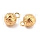Pendente Bolinha/Bola Texturizada 6mm - Aço Inox 304 Dourado