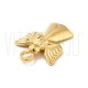 Pendente Anjo 19,5x14mm em Aço Inoxidável 304 Ouro 18K
