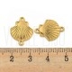 Conector / Entremeio Concha em Aço Inoxidável 304 Dourado 17mm