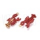 Pendente Lagosta 22x10mm em Aço Inoxidável 304 com Ouro 18K Pendente Lagosta 22x10mm em Aço Inoxidável 304 com Ouro 18K
