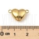 Fecho Magnético Coração 11x17mm - Aço Inox Dourado 