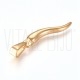 Pendente Pimenta/Corno Italiano 26x6mm em Aço Inoxidável 304 Ouro 18K