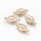 Entremeio Nossa Senhora Oval 16,5x7,5mm em Aço Inoxidável 304 Dourado ( Rosário)