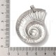 Pendente Concha Espiral em Aço Inoxidável 304 Prateado 44mm