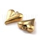 Pendente Coração 14,5x11mm em Aço Inoxidável 316 Ouro 24K Pendente Coração 14,5x11mm em Aço Inoxidável 316 Ouro 24K