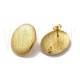 Base Brinco Oval 25x20mm - Aço Inoxidável 304 Dourado Base Brinco Oval 25x20mm - Aço Inoxidável 304 Dourado