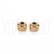 Conta Rondelle em Aço Inoxidável 201 Dourado 8x2mm Furo 3mm