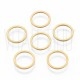 Argola de Ligação Redonda em Aço Inoxidável 201 Dourado 12x1mm