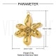 Pendente Flor Dourada 33x26mm em Aço Inoxidável 304 – Furo 1,5mm Pendente Flor Dourada 33x26mm em Aço Inoxidável 304 – Furo 1,5mm