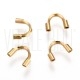 Pack 10 Protetor de Fio em Aço Inoxidável Cirúrgico 316 (Ion Plating IP), Dourado – 6x4.5mm -  Furo: 0.7mm