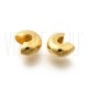 Pack 10 Capas de Travão 7mm em Aço Inoxidável 304 Banho Ouro 18K Pack 10 Capas de Travão 7mm em Aço Inoxidável 304 Banho Ouro 18K