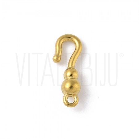Gancho em S Dourado 13,5x5x3,5...